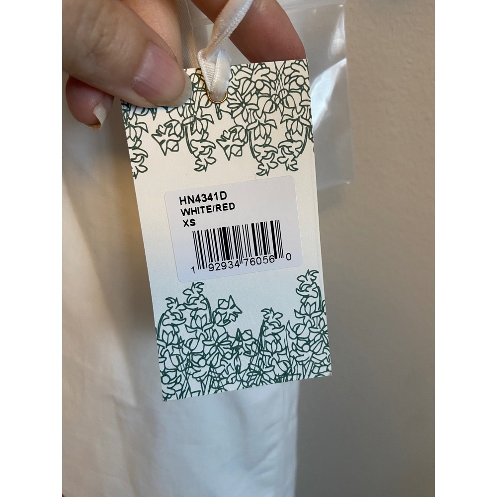 Tuckernuck Hyacinth House White Red Embroidered Mini Dress XS New With Tags - Picture 5 of 9